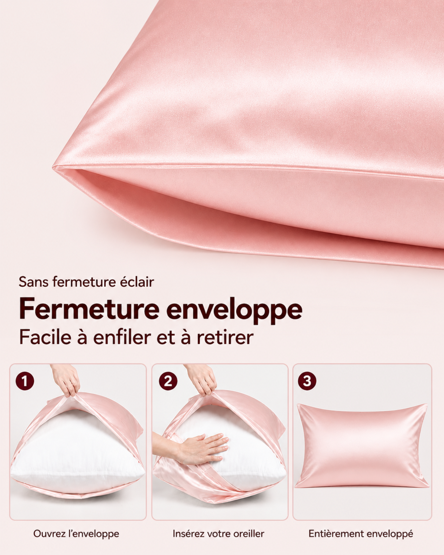 Taie d’oreiller en satin